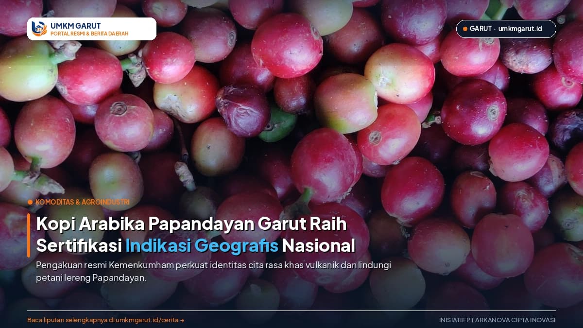 Kopi Arabika Papandayan Garut Raih Sertifikasi Indikasi Geografis Nasional