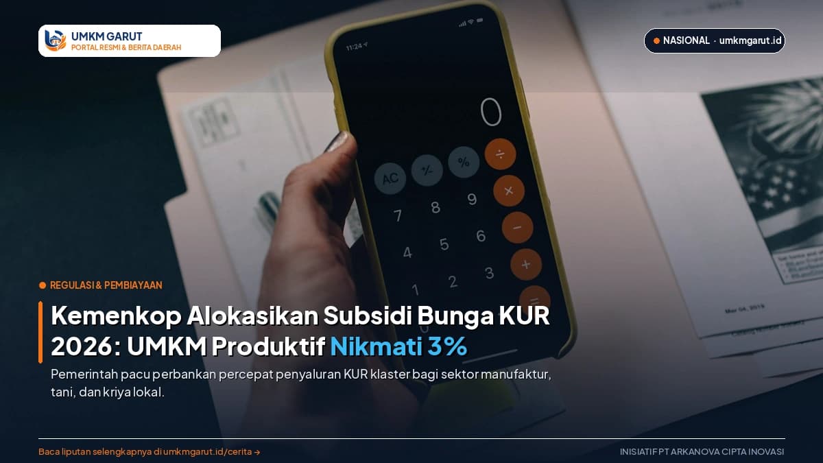 Kemenkop Alokasikan Subsidi Bunga KUR 2026: UMKM Produktif Nikmati Suku Bunga 3%