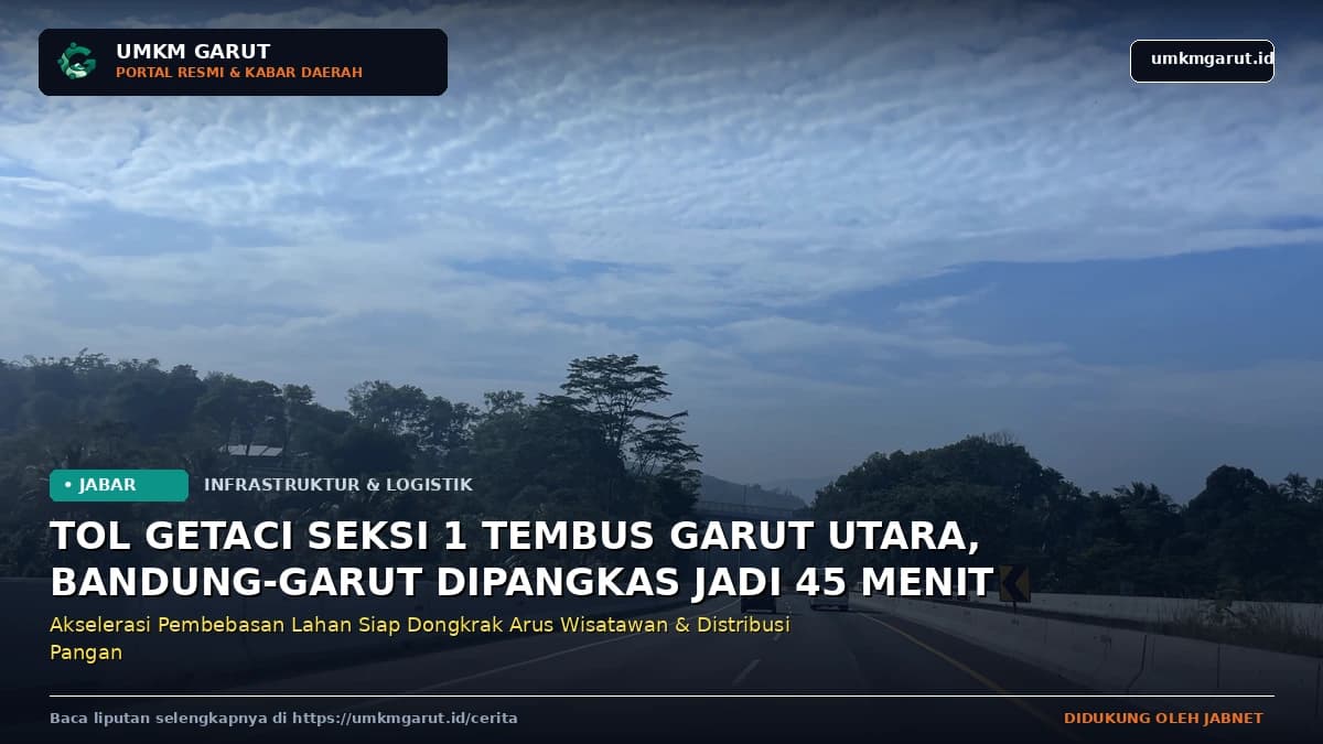 Akselerasi Tol Getaci & Jalur Logistik Jawa Barat: Peluang Emas Pertumbuhan Pasar UMKM dan Wisata Garut